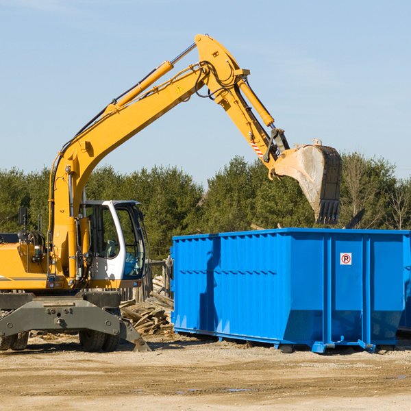 can i choose the location where the residential dumpster will be placed in Bayview CA